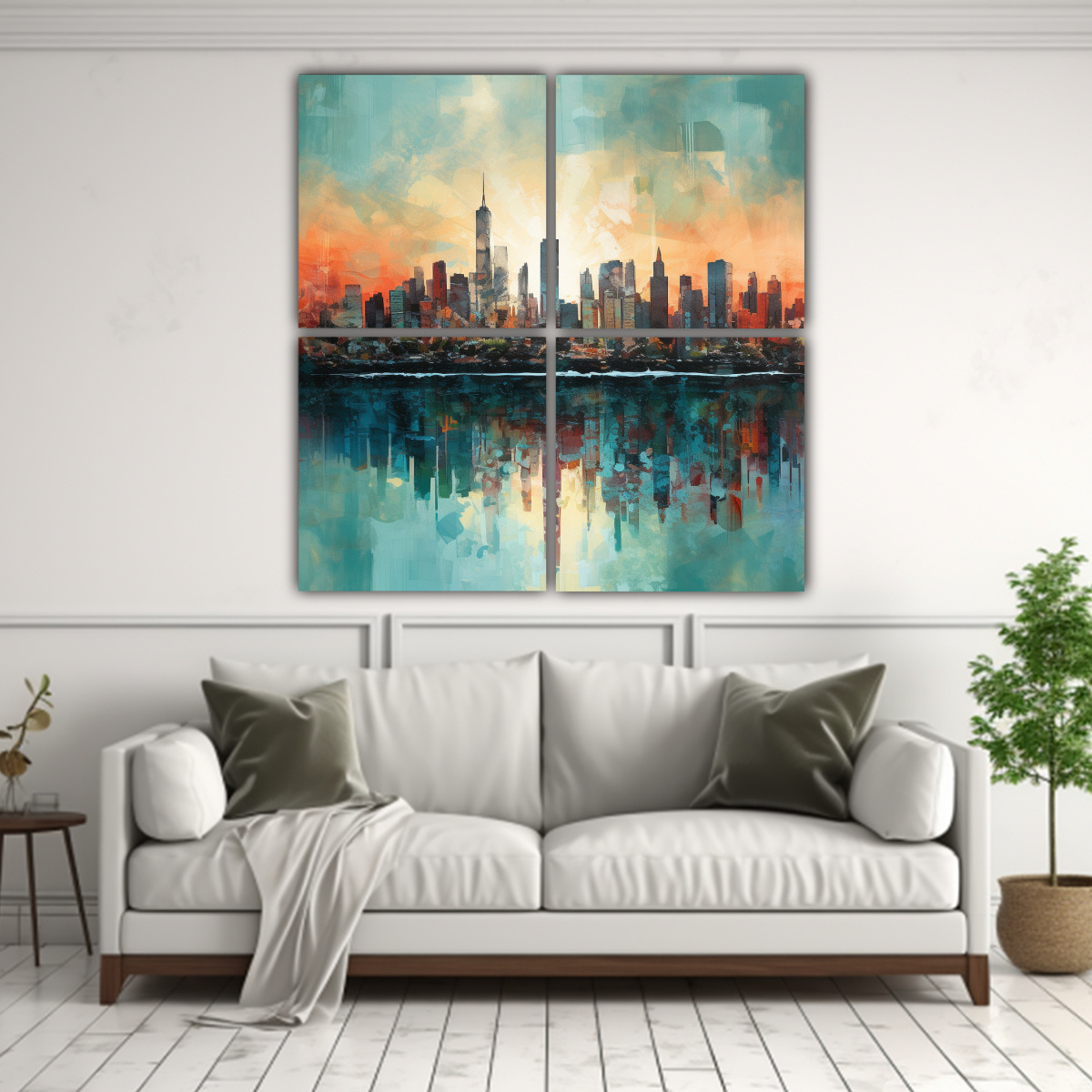 pinturas-decorativas-de-armon-a-moderna-skyline-1