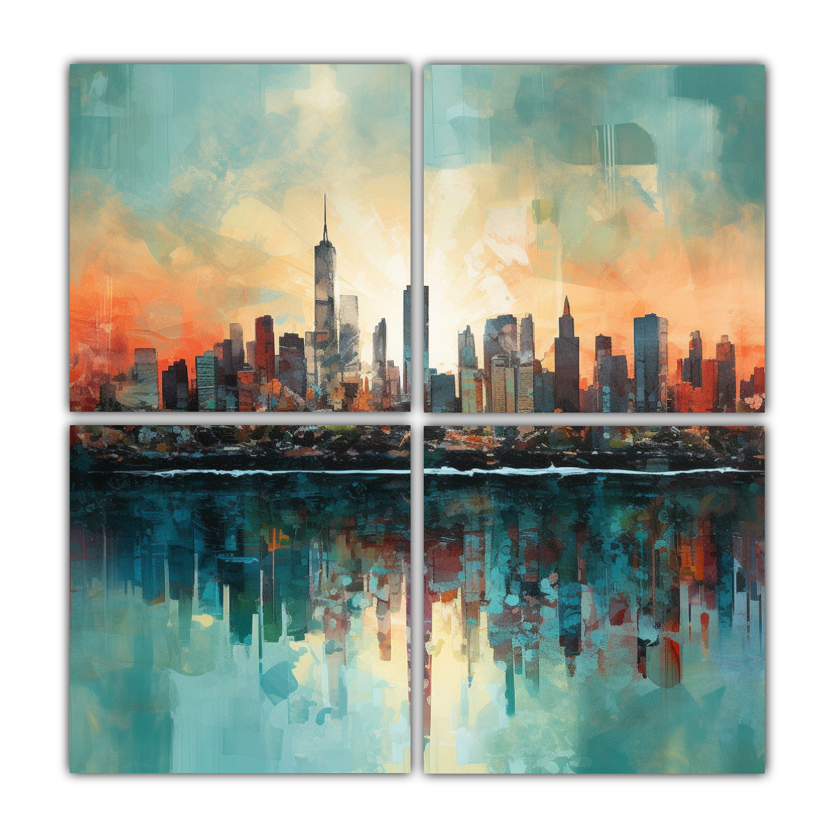 pinturas-decorativas-de-armon-a-moderna-skyline