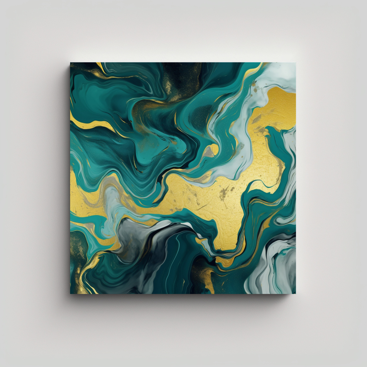 pinturas-decorativas-de-arte-3d-en-tonos-verdes-oscuros-azules-verdes-y-dorados-con-fondo-de-m-rmol-hermoso-en-canva