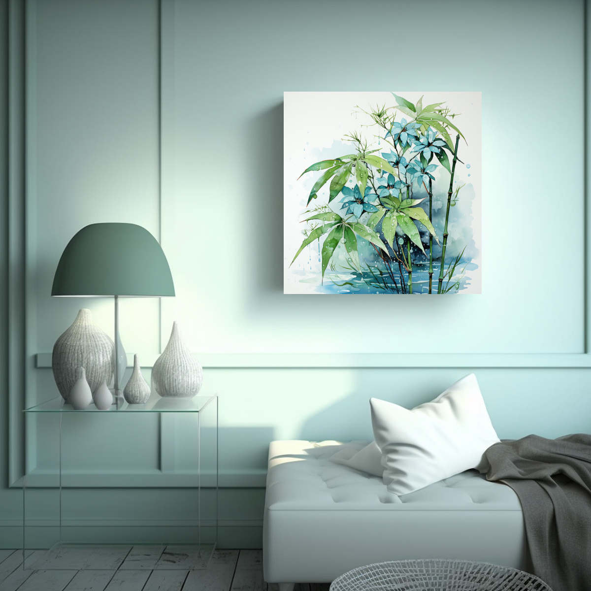 pinturas-decorativas-de-bamb-y-hojas-acuarela-en-atm-sfera-neonoir-1