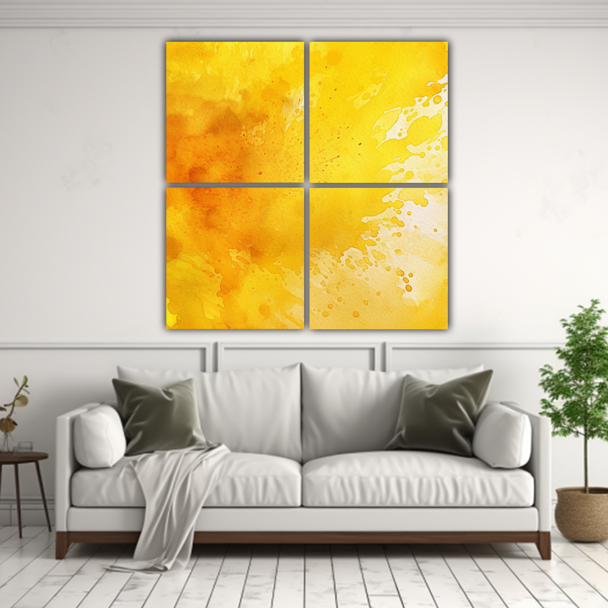 pinturas-decorativas-de-fondo-amarillo-acuarela-4-lienzos-conceptuales-de-profundidad-1