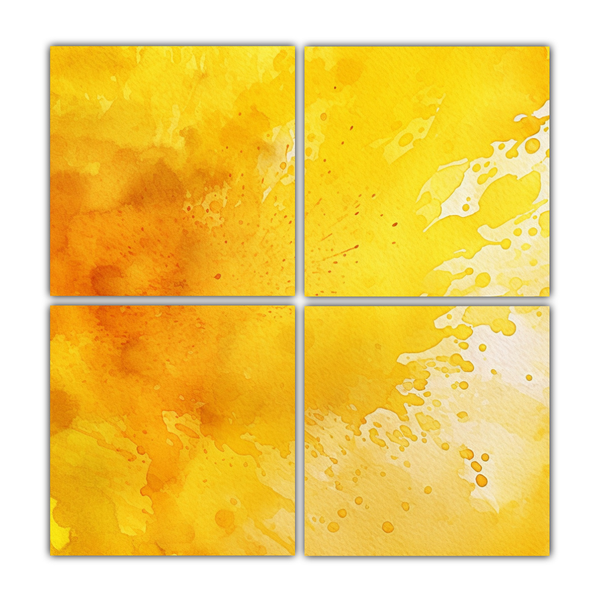 pinturas-decorativas-de-fondo-amarillo-acuarela-4-lienzos-conceptuales-de-profundidad