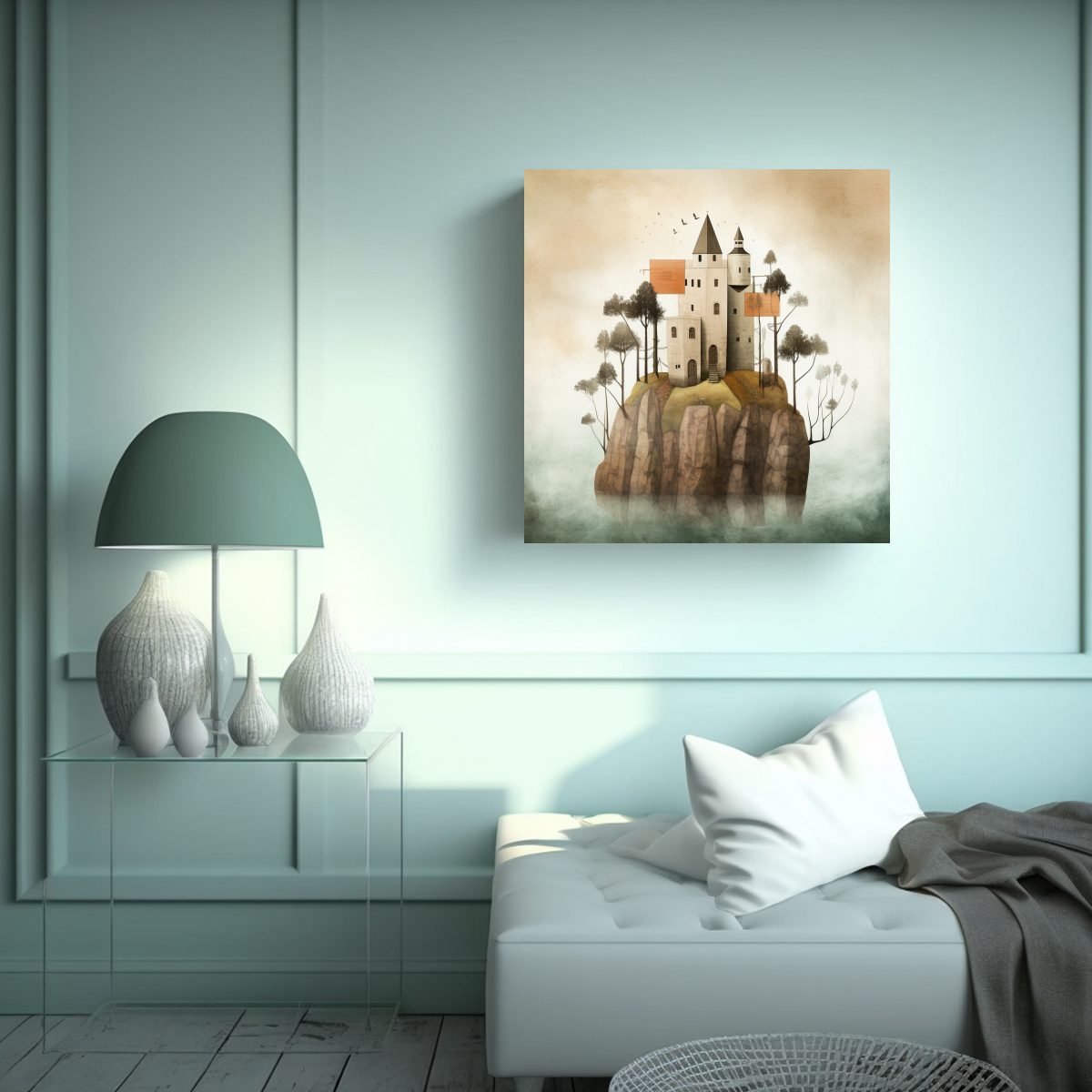 pinturas-decorativas-de-picasso-para-cuarto-con-finas-l-neas-y-castillo-en-una-isla-con-rboles-y-flores-lluviosas-1-1