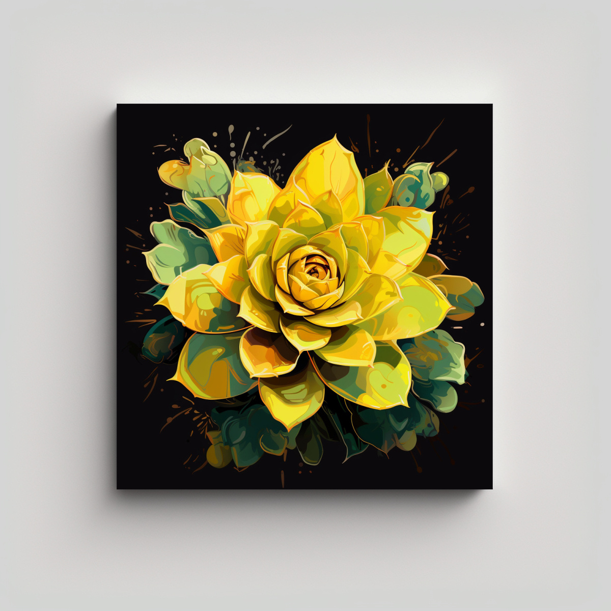 pinturas-decorativas-de-suculentas-en-tonos-amarillos-con-atm-sfera-neonoir