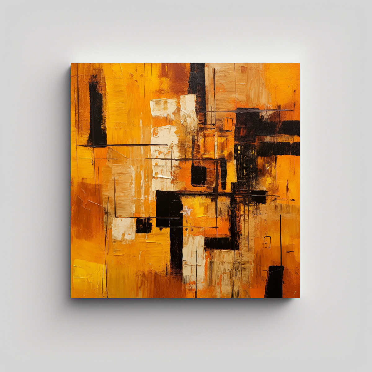 pinturas-decorativas-en-combinaci-n-marr-n-amarillo-y-naranja