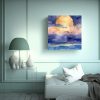 pinturas-decorativas-modernas-cielo-al-atardecer-en-acuarela-azul-con-fondo-de-playa-beige-1