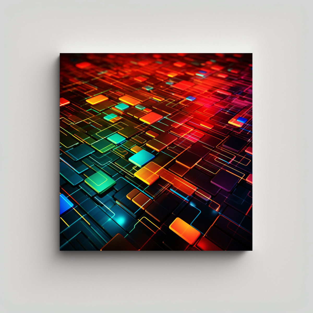 pinturas-decorativas-tecnol-gicas-con-fondo-colorido-rojo-naranja-azul-y-verde-para-cuarto