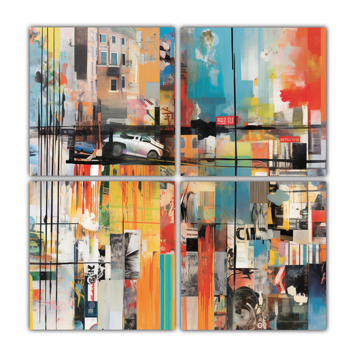 pinturas-en-bastidor-de-4-telas-inspiraci-n-cultural-y-natural-en-intersecciones-digitales-y-sociales