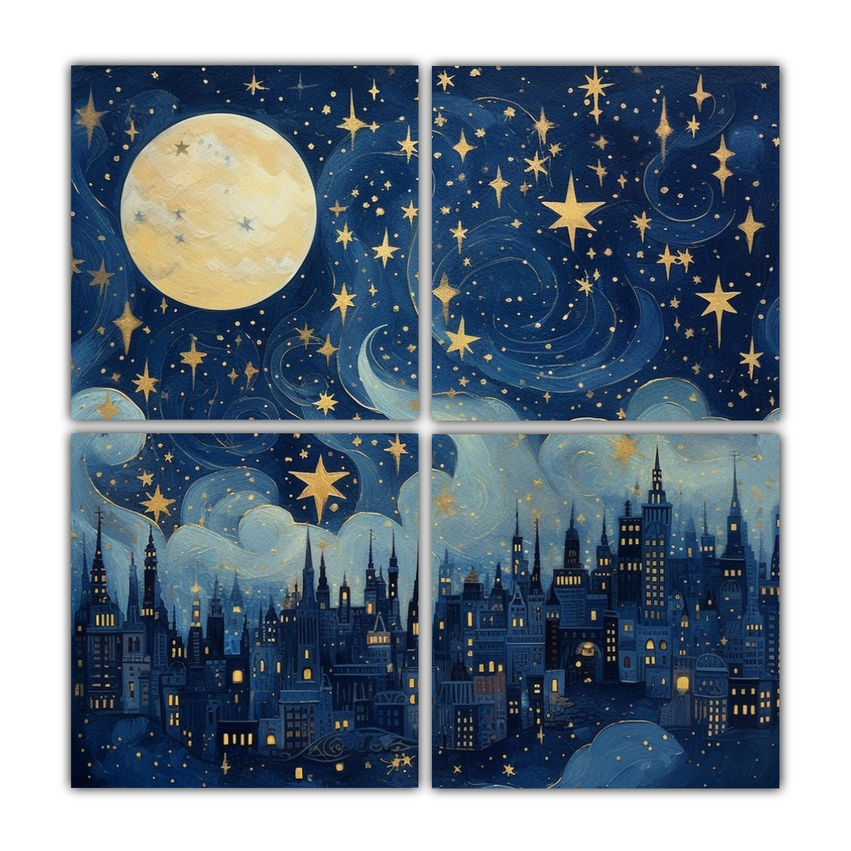 pinturas-exclusivas-de-decoraci-n-creativa-acr-lica-con-el-cielo-estrellado