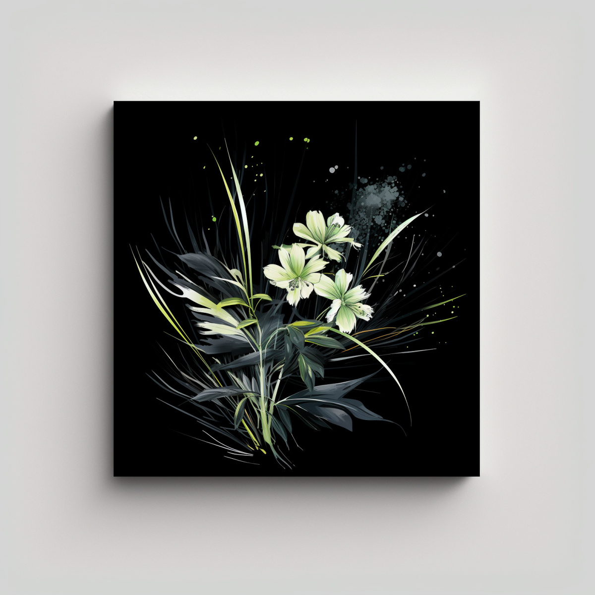 pinturas-inspiradoras-de-lienzo-con-hierbas-de-lim-n-en-colores-negros-en-ambiente-neonoir