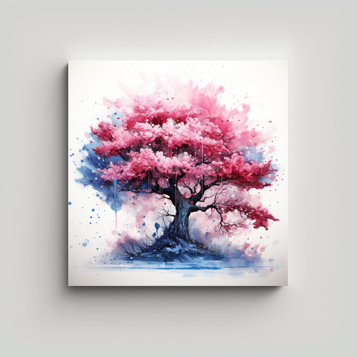 tela-en-bastidor-espectacular-pintura-abstracta-en-relieve-de-un-cerezo-rojo-y-azul-en-agua