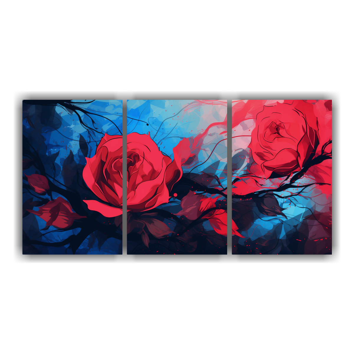 3-set-de-arte-de-dibujo-escena-en-colores-rojo-y-azul-con-atm-sfera-neonoir-al-estilo-de-pinturas-de-decoraci-n