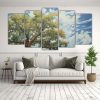 arte-de-pared-abstracto-de-cottonwood-tree-con-detalles-en-estilo-leo-1