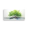 arte-de-pared-abstracto-de-un-rbol-de-manglar-en-verde-y-blanco