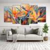 arte-de-pared-floral-abstracto-pintura-de-ave-del-para-so-1