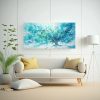 arte-en-tela-cuadro-bonito-de-un-rbol-tropical-en-turquesa-y-azul-pintura-abstracta-1