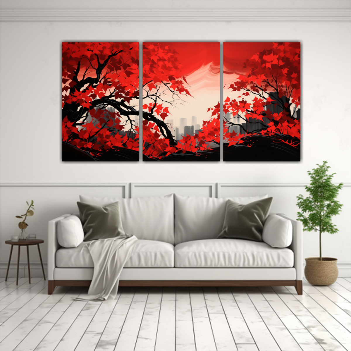 artes-de-pared-de-alta-calidad-representaci-n-de-rboles-de-arce-en-colores-rojo-y-negro-con-ambiente-neonoir-1
