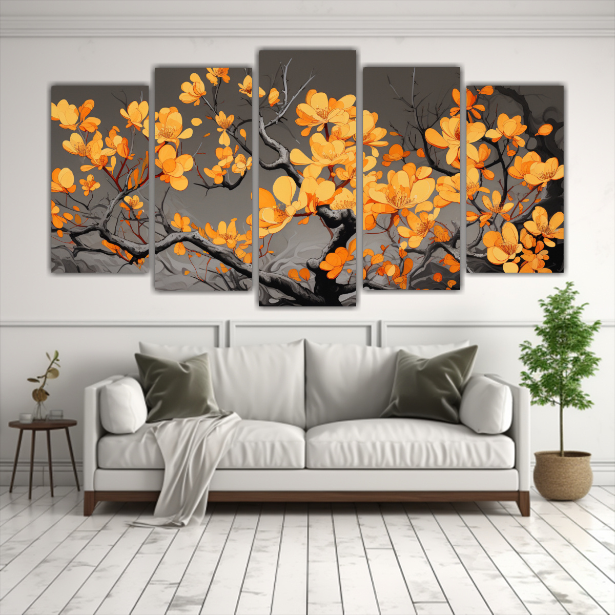 artes-de-pared-moderno-arbutus-tree-amarillo-y-naranja-atmosfera-neonoir-1