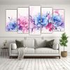 artes-de-pared-vanguardia-amapolas-rosas-y-azules-pintura-abstracta-1