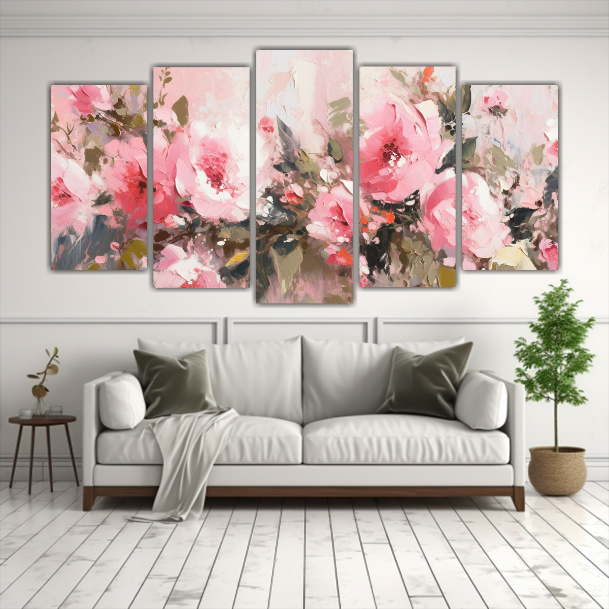 cinco-cuadros-moderno-estilo-a-flores-rosadas-en-lienzo-estilo-pintura-de-decoraci-n-1