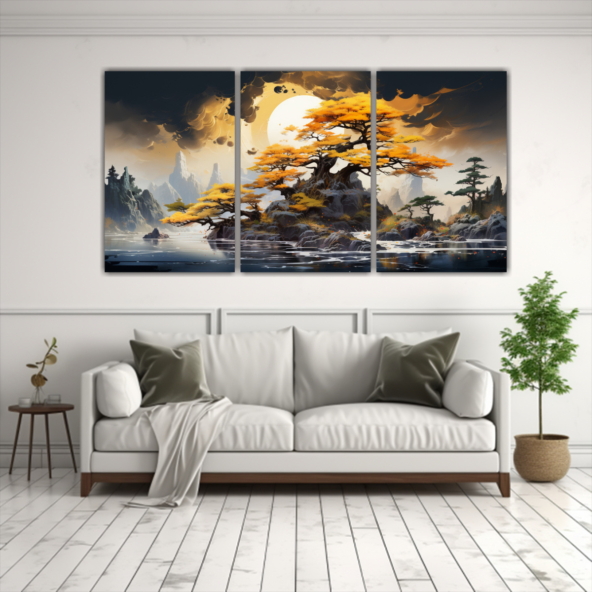 composiciones-tema-simetr-a-rbol-de-bons-i-pino-amarillo-y-colores-dorados-pintura-abstracta-1