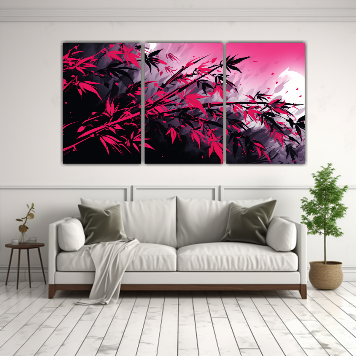 concepto-de-tres-cuadros-de-representaci-n-conceptual-de-plantas-de-bamb-en-colores-negro-y-rosa-con-ambiente-neonoir-1