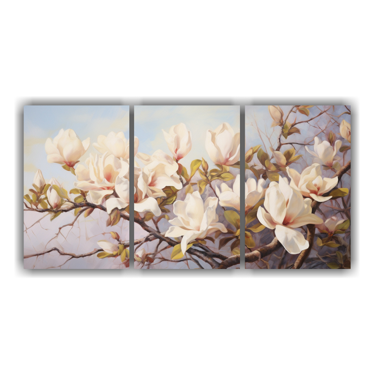 conjunto-3-lienzos-modernos-impactante-a-magnolias-pintura-abstracta-al-leo-de-alta-calidad-