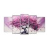 conjunto-5-cuadros-abstractos-intensidad-a-rbol-de-acacia-en-negro-y-rosa