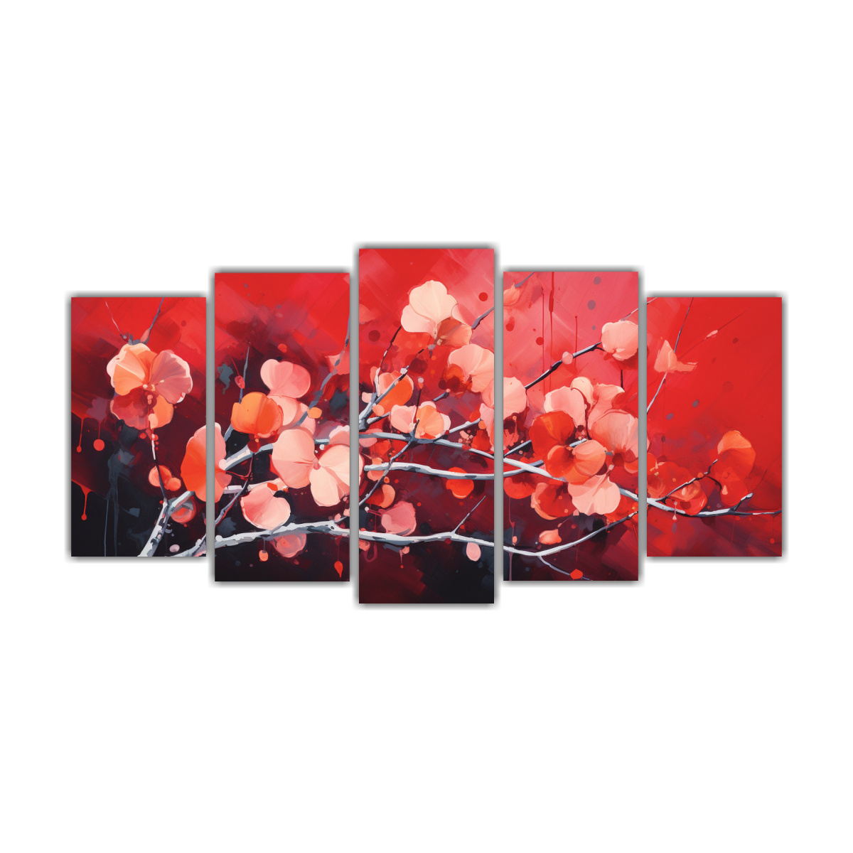 conjunto-5-cuadros-de-pared-rbol-tembl-n-en-colores-rojos-neonoir-ne-decoraciones-de-dise-o-de-espacio