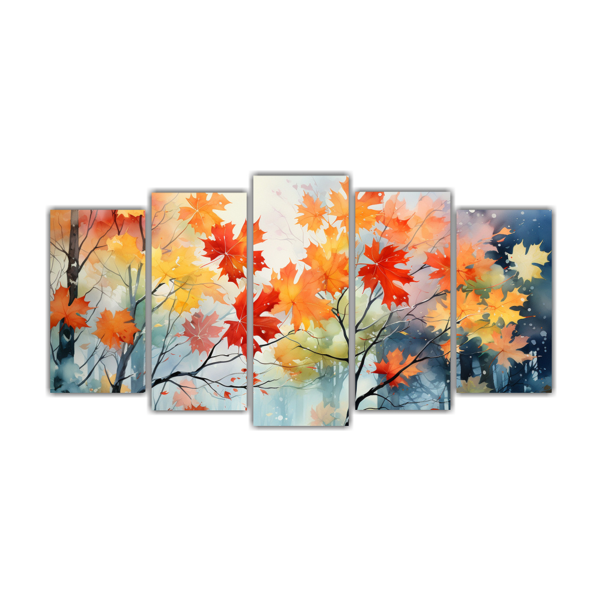 conjunto-5-cuadros-dise-o-m-gico-a-flores-lirios-amarillos-y-rojos-pintura-abstracta