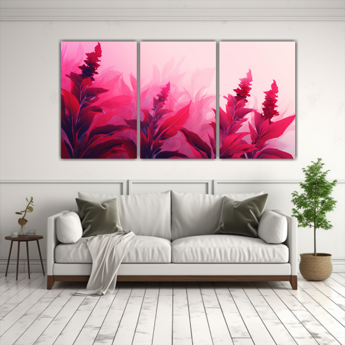 conjunto-de-3-lienzos-armon-a-de-colores-con-granos-amaranth-en-rojo-y-rosa-neonoir-atmosph-1