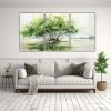 conjunto-de-3-lienzos-estilo-galer-a-con-tem-tica-de-un-rbol-de-mangle-en-colores-verde-y-blanco-pintura-abstracta-1