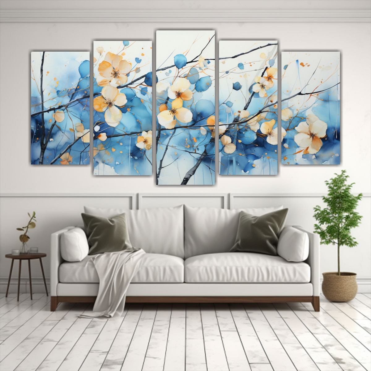 conjunto-de-5-cuadros-cuadro-exclusiva-de-un-rbol-de-lamo-tembl-n-en-colores-negro-y-azul-pintura-abstracta-1