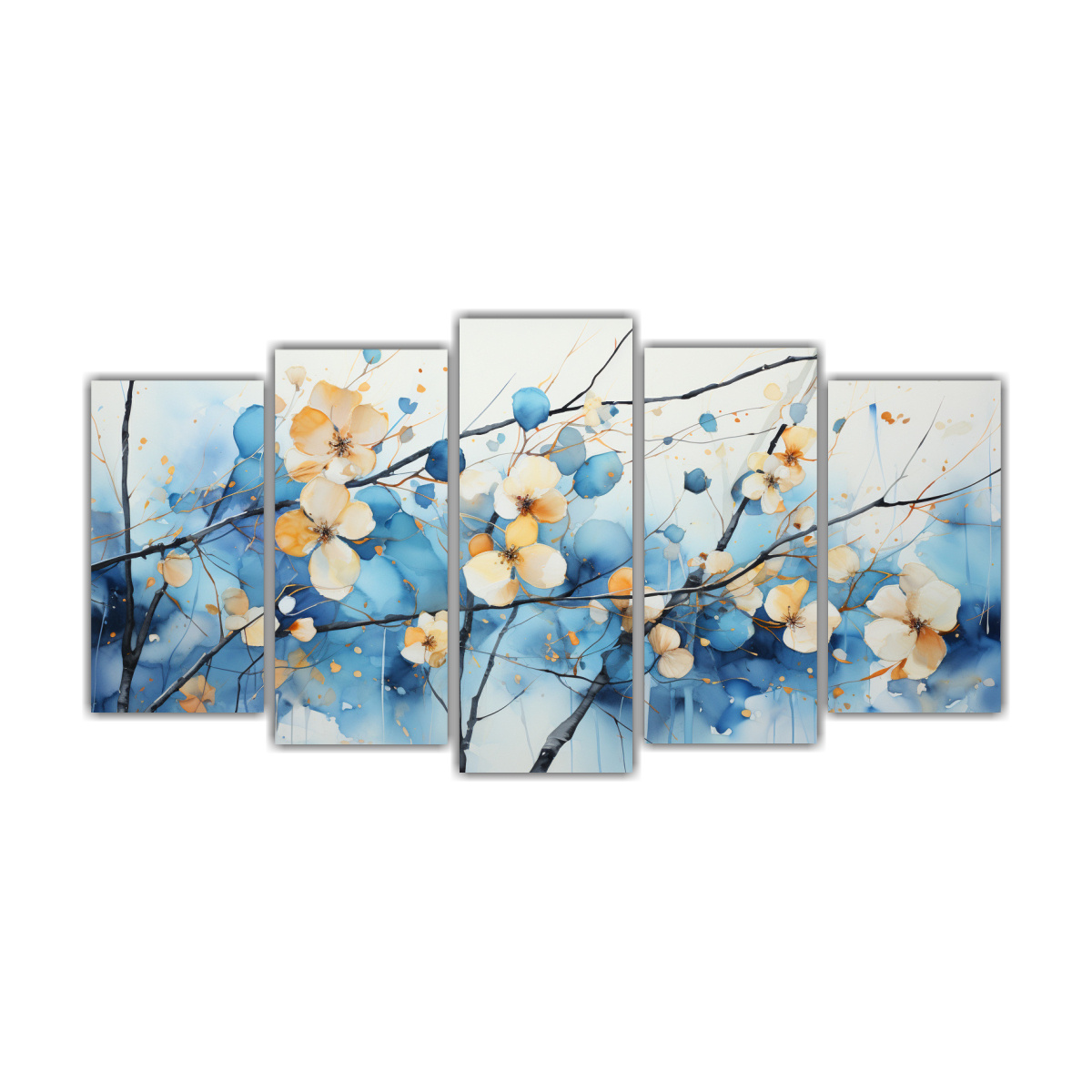 conjunto-de-5-cuadros-cuadro-exclusiva-de-un-rbol-de-lamo-tembl-n-en-colores-negro-y-azul-pintura-abstracta