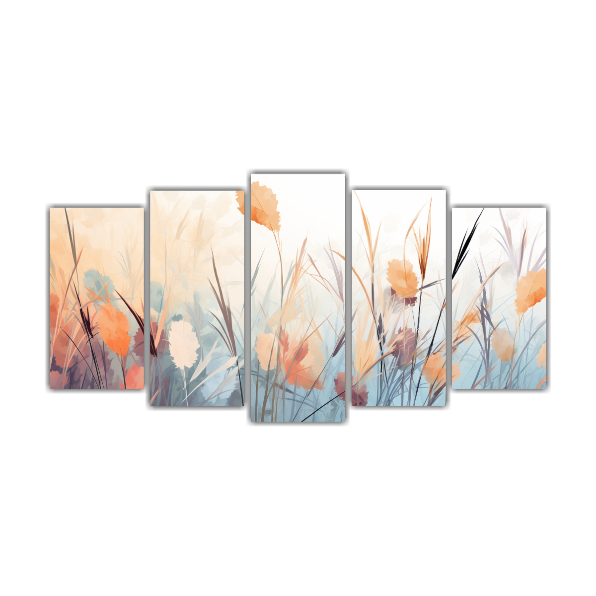 conjunto-de-5-cuadros-imagen-exposici-n-de-ca-as-de-reed-en-tonos-apagados-atmosfera-neonoir-neo-pop