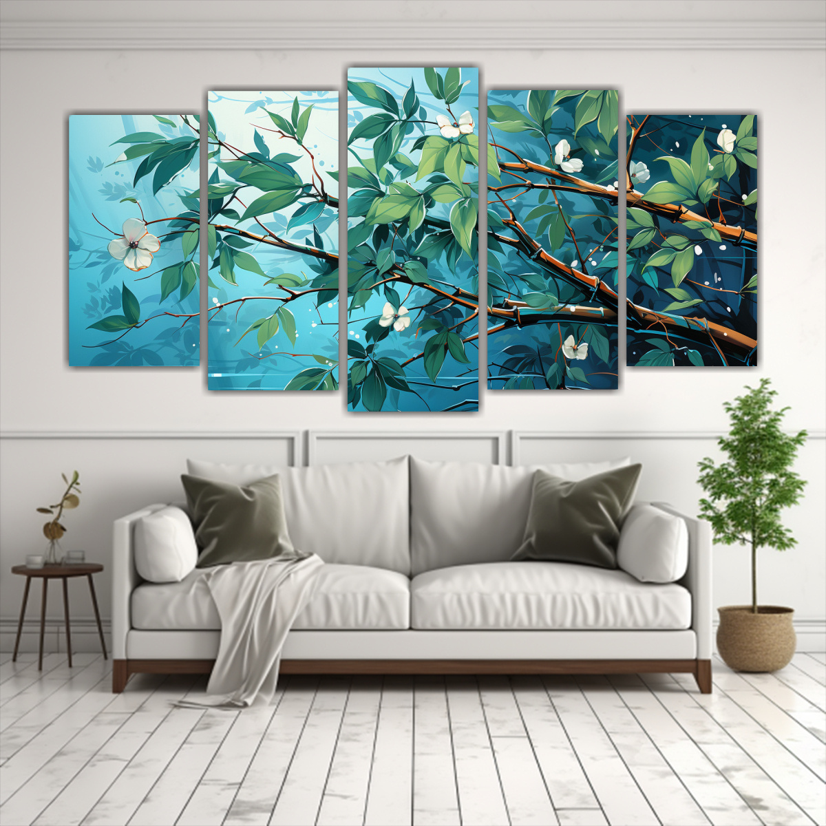 conjunto-de-5-cuadros-inspiraci-n-poder-en-colores-verde-y-turquesa-neonoir-en-plantas-de-bamb-1-1