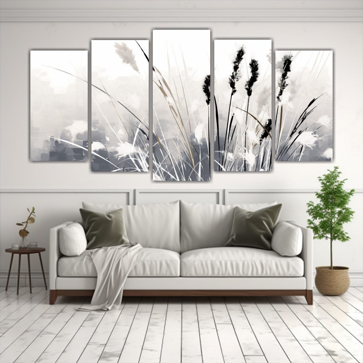 conjunto-de-5-lienzos-de-tela-abstracta-con-flor-de-juncos-en-blanco-y-negro-ambiente-neonoir-1