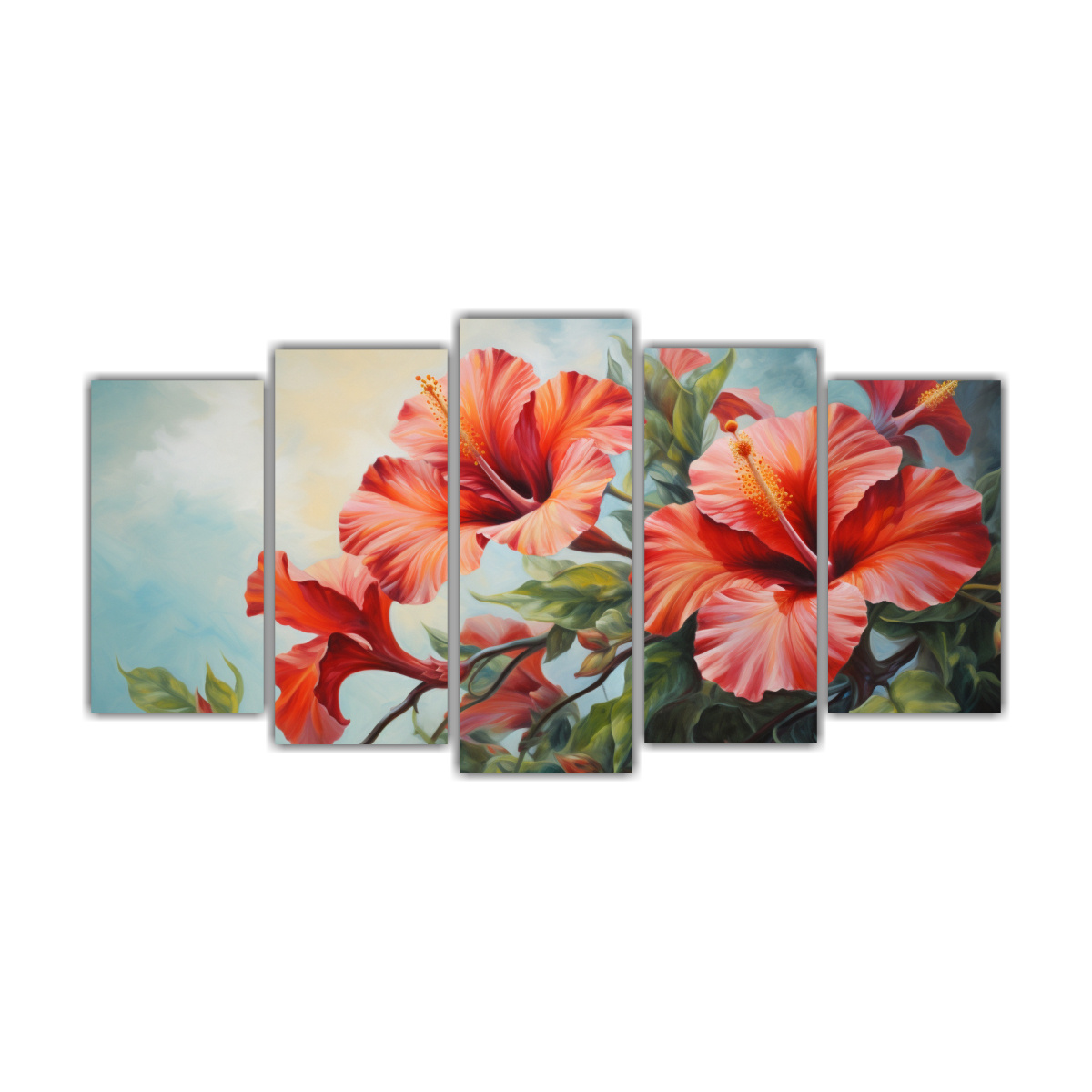 conjunto-de-5-telas-en-bastidor-para-decoraci-n-m-gica-de-pintura-abstracta-de-flores-de-hibisco-en-detalle-alto