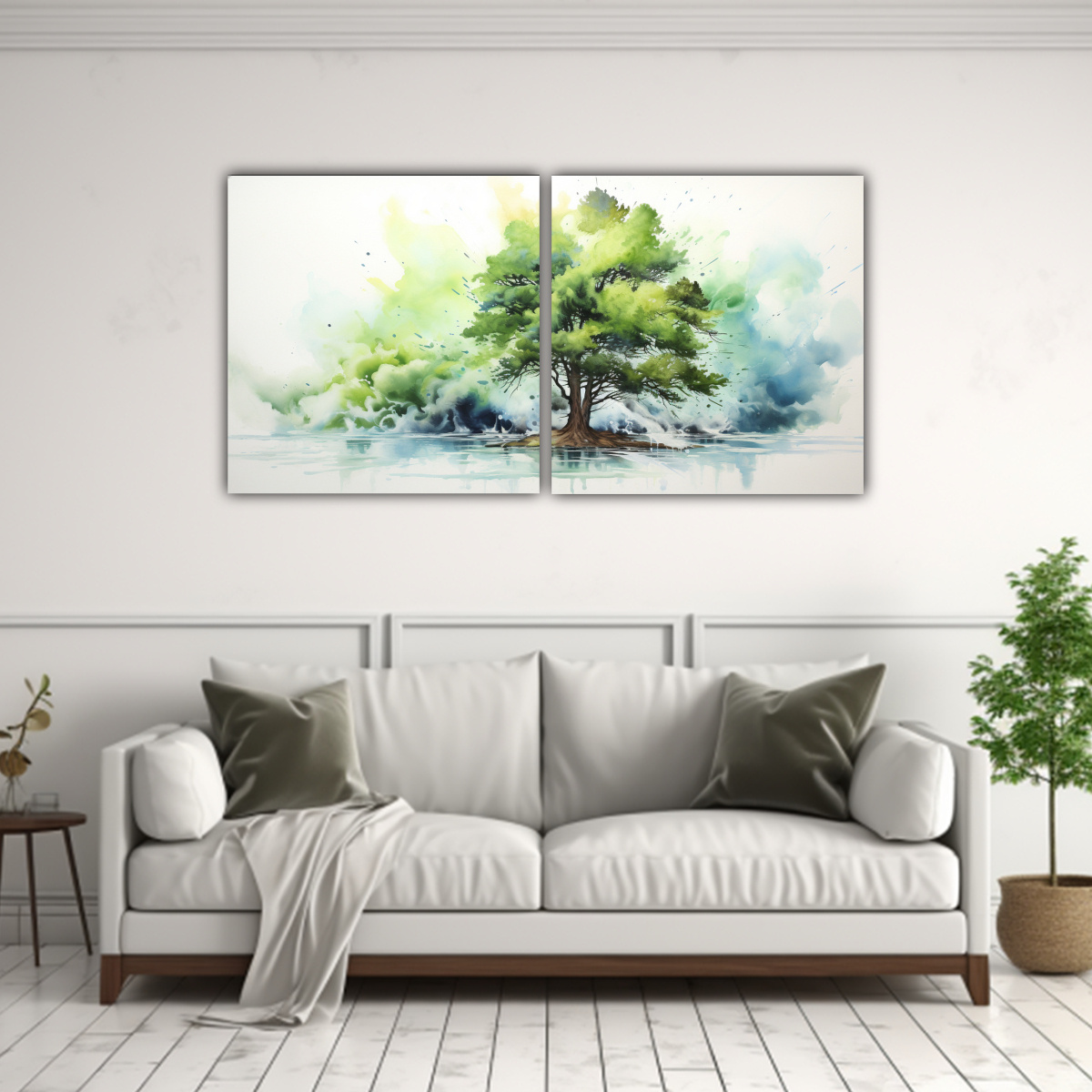 conjunto-de-pinturas-abstractas-rectangulares-en-bastidor-galer-a-estilo-rbol-de-cedro-verde-y-turquesa-1