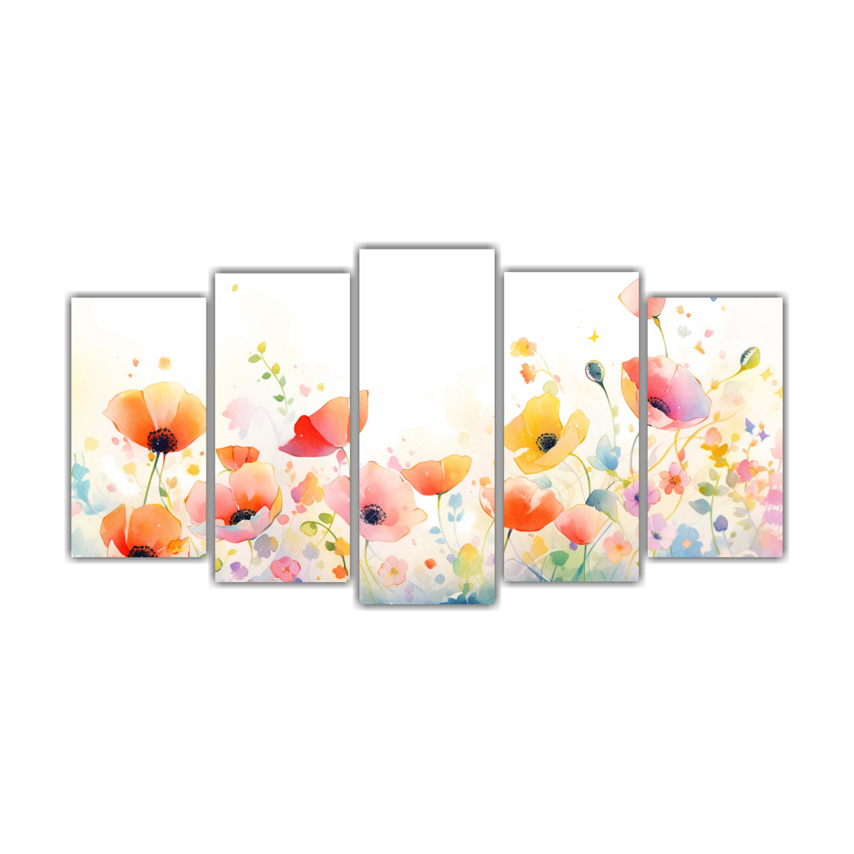 cuadro-abstracto-acuarela-poppies-rainbow-moderno-colorido