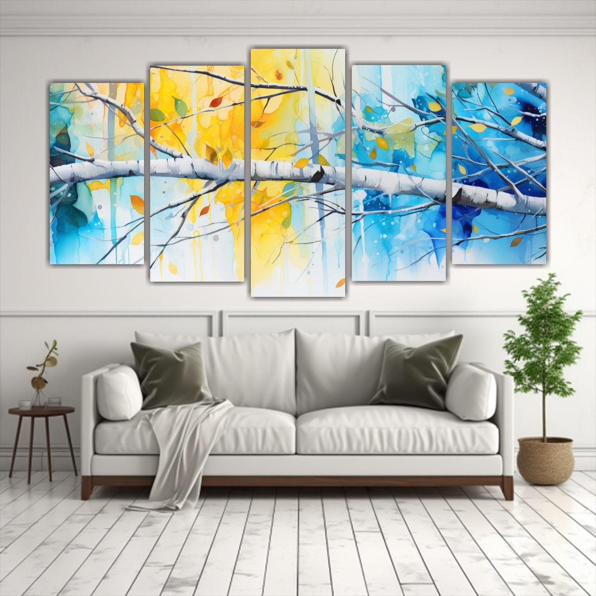 cuadro-abstracto-con-motivos-de-abedul-en-tonos-amarillos-y-azules-pintura-decorativa-en-lienzo-1-1