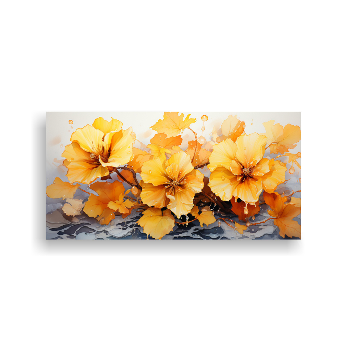 cuadro-abstracto-de-flores-de-hibisco-amarillo-pintura-de-colores-motivo-de-fine-art-fotografia