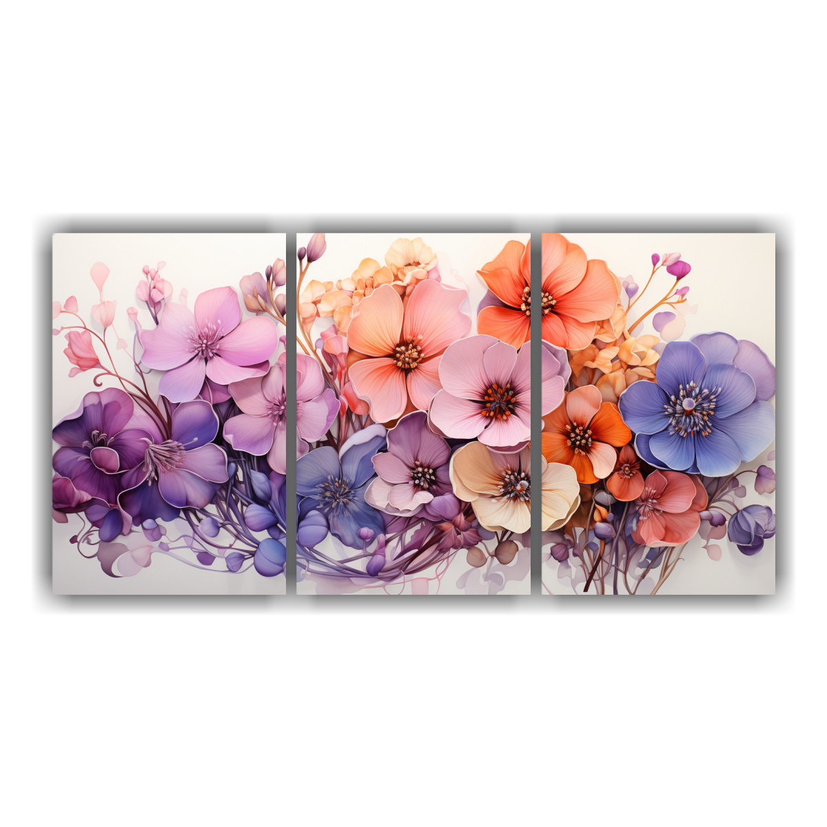 cuadro-abstracto-din-mico-de-flores-violetas-y-naranjas-en-bastidor