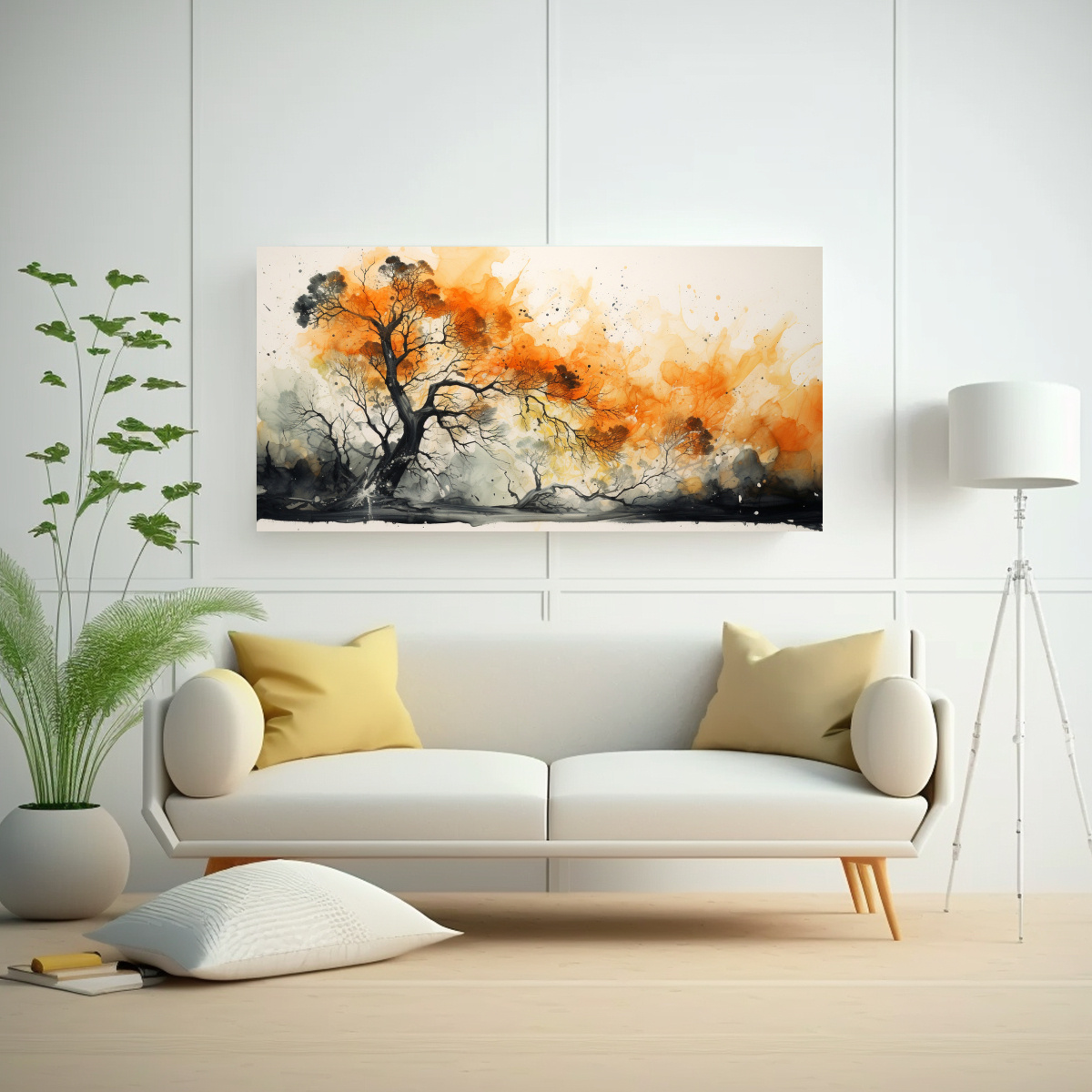 cuadro-abstracto-visual-de-un-rbol-de-bosque-con-colores-naranja-y-negro-pintura-abstracta-para-decoraci-n-1