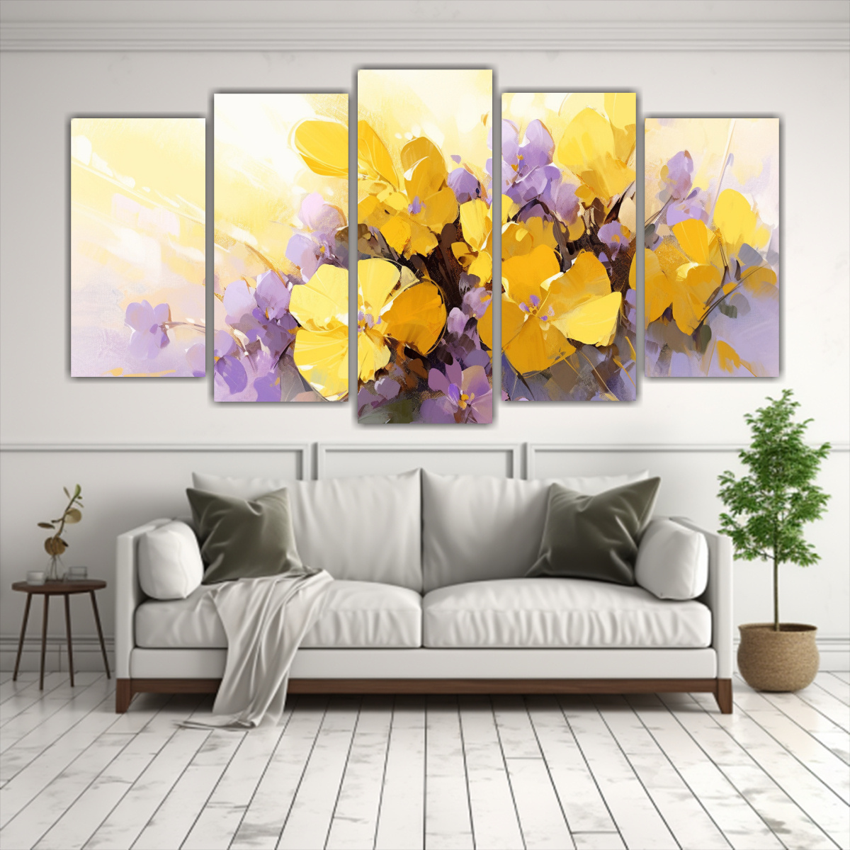 cuadro-atractivo-de-flores-amarillas-y-moradas-en-lienzo-1