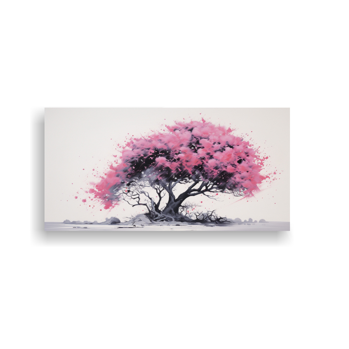 cuadro-de-acacia-en-colores-negro-y-rosa-impresionante-pintura-abstracta-de-alta-calidad