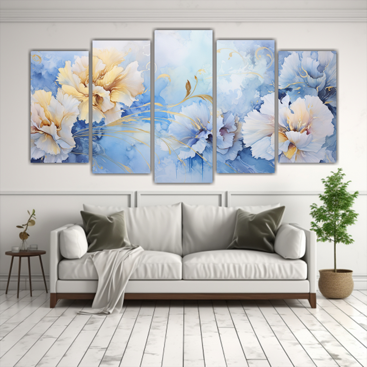 cuadro-de-cuadro-abstracta-combinaci-n-a-flores-clavel-con-colores-oro-y-azul-1