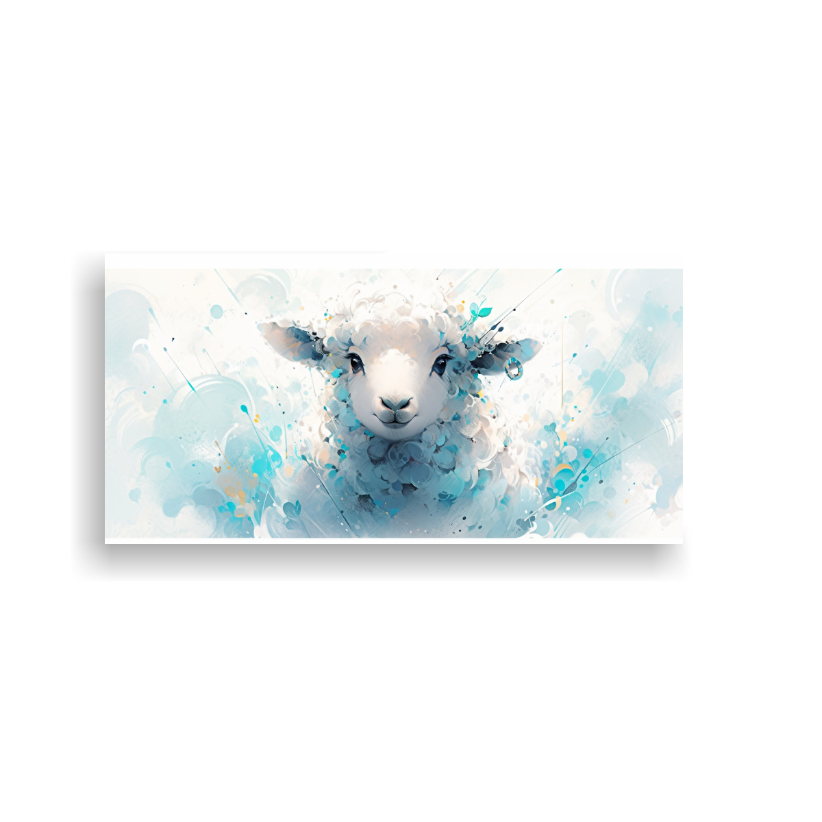cuadro-de-decoraci-n-elegancia-de-una-oveja-en-acuarelas-y-colores-turquesa-estilo-neo-pop-art