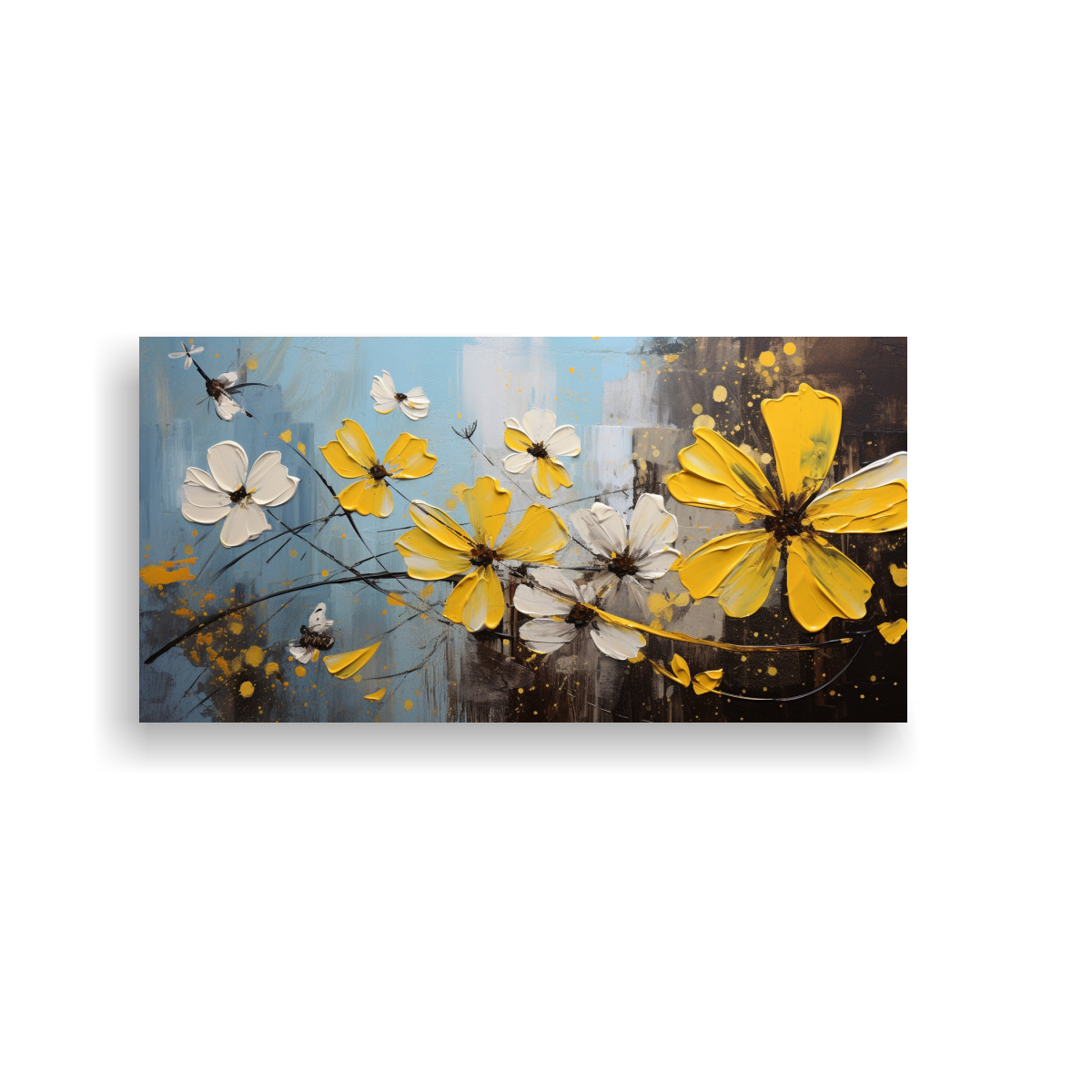 cuadro-de-flores-amarillas-y-negras-en-lienzo-decoraci-n-con-figuras-creativas