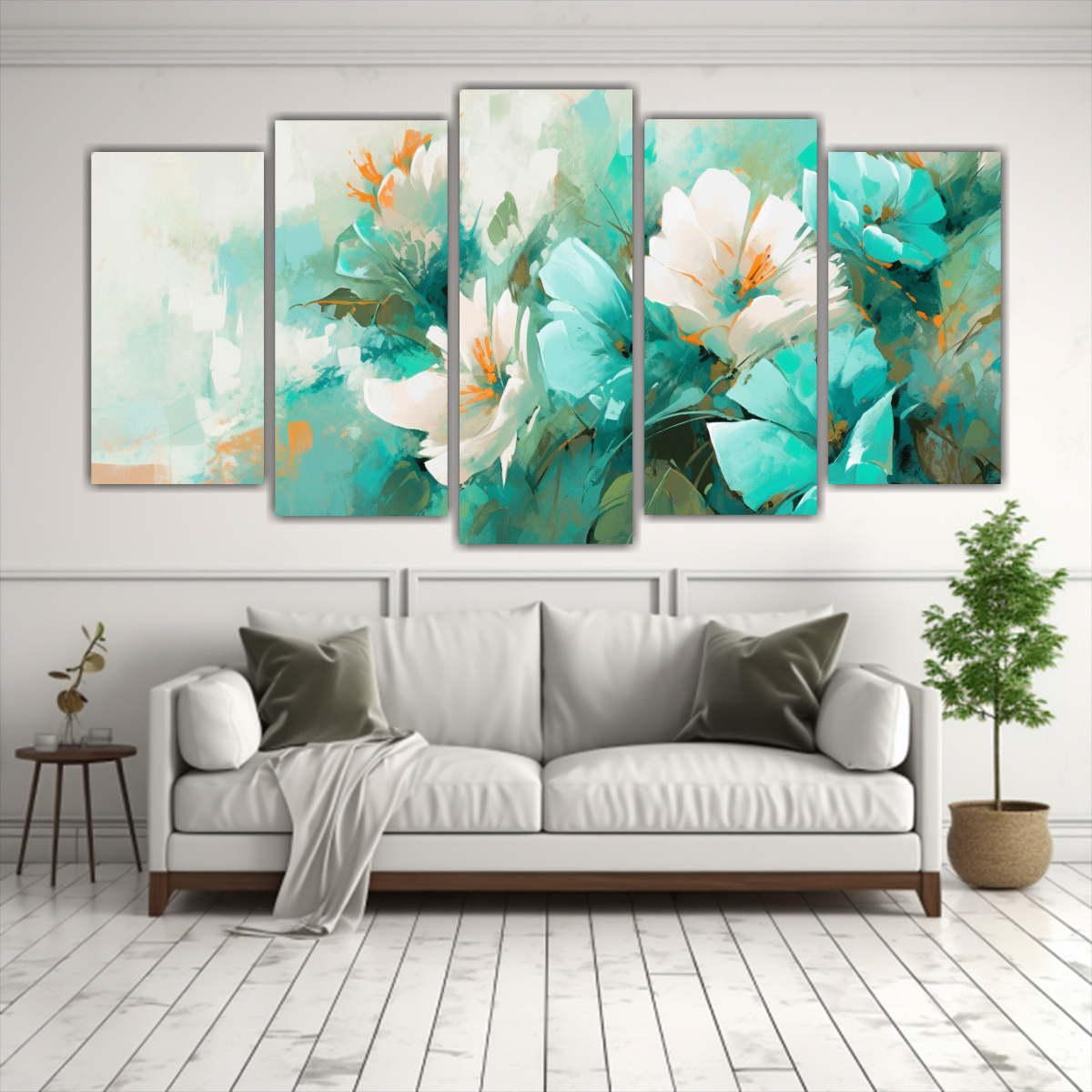 cuadro-de-flores-en-colores-turquesa-para-sala-en-estilo-1